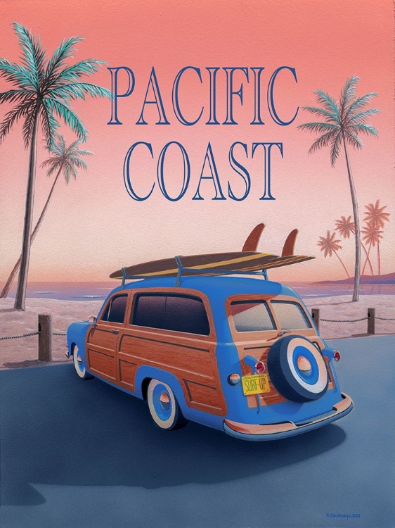 Picture of PACIFIC COAST WITH TEXT