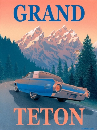 Picture of GRAND TETON WITH TEXT