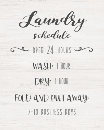 Picture of LAUNDRY TIME SCHEDULE