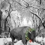 Picture of CHRISTMAS BUFFALO