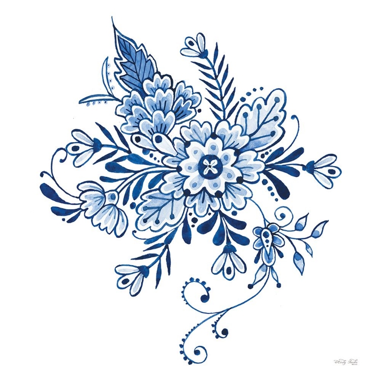 Picture of BLUE AND WHITE FLOWERS