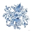 Picture of BLUE AND WHITE FLOWERS