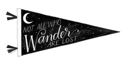 Picture of NOT ALL WHO WANDER ARE LOST PENNANT