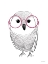 Picture of OWL IN PINK GLASSES