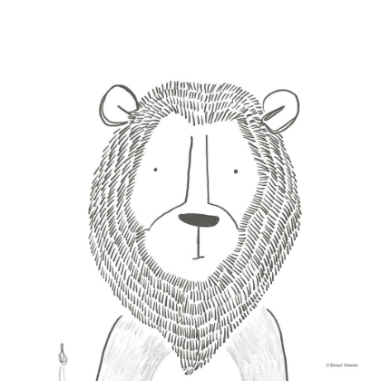 Picture of LION LINE DRAWING 1