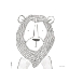 Picture of LION LINE DRAWING 1