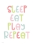 Picture of SLEEP, EAT, PLAY, REPEAT