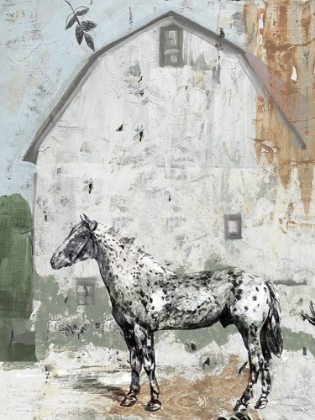 Picture of BARN WITH HORSE