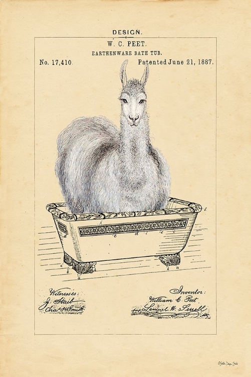 Picture of LLAMA IN TUB