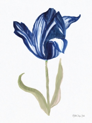 Picture of BLUE FLOWER STEM I