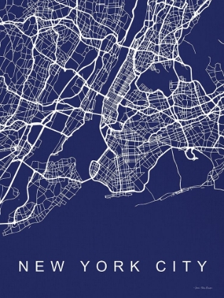 Picture of NYC STREET BLUE MAP