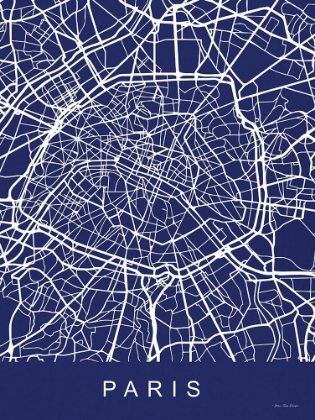 Picture of PARIS STREET BLUE MAP