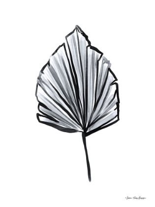 Picture of BLACK WATERCOLOR LEAF