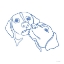 Picture of ONE LINE DOG COUPLE