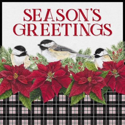 Picture of CHICKADEE CHRISTMAS RED IV SEASONS GREETINGS