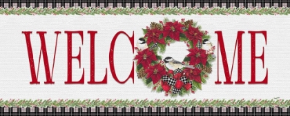 Picture of CHICKADEE CHRISTMAS RED-WELCOME