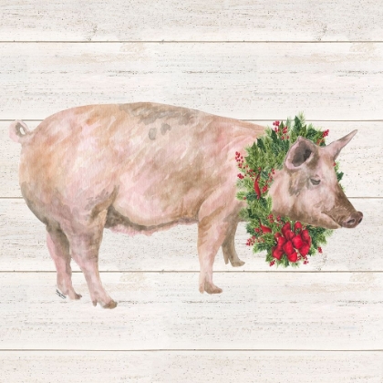 Picture of CHRISTMAS ON THE FARM IV-PIG