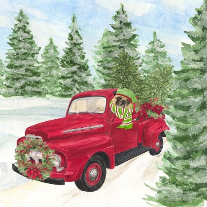 Picture of DOG DAYS OF CHRISTMAS IV-TRUCK