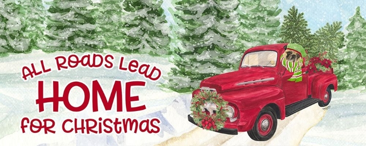 Picture of DOG DAYS OF CHRISTMAS-ROADS LEAD HOME