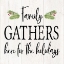 Picture of PEACEFUL CHRISTMAS I-FAMILY GATHERS BLACK TEXT