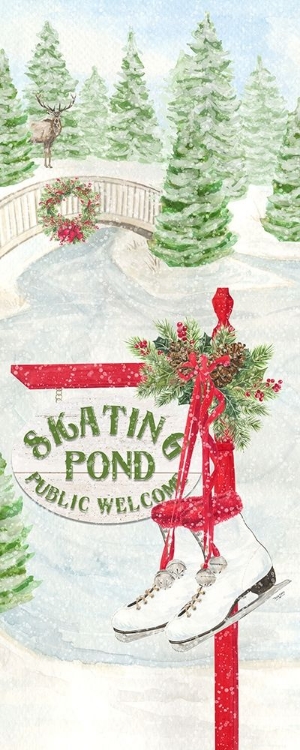 Picture of SLEIGH BELLS RING PANEL II-SKATING POND