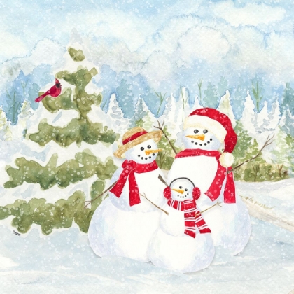 Picture of SNOWMAN WONDERLAND I-FAMILY SCENE