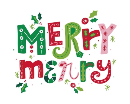 Picture of FESTIVE LETTERING-MERRY MERRY