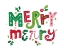 Picture of FESTIVE LETTERING-MERRY MERRY