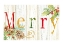 Picture of MERRY WHITEWASH WOOD SIGN