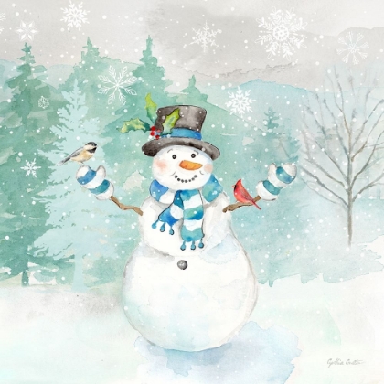 Picture of LET IT SNOW BLUE SNOWMAN I