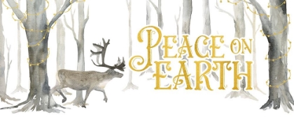 Picture of CHRISTMAS FOREST PANEL II-PEACE ON EARTH