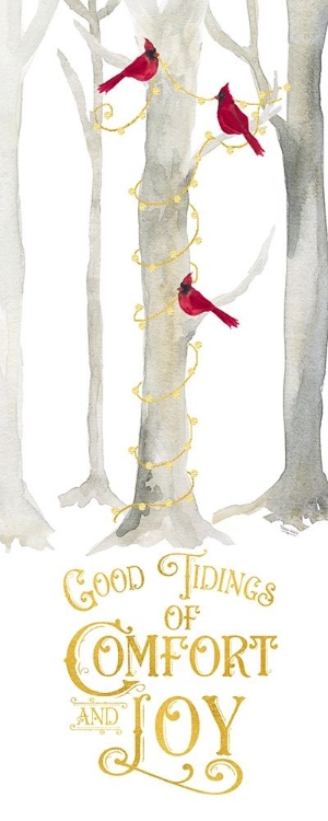 Picture of CHRISTMAS FOREST PANEL III-COMFORT AND JOY