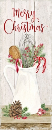 Picture of CHRISTMAS KITCHEN PANEL II-MERRY CHRISTMAS