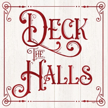 Picture of VINTAGE CHRISTMAS SIGNS II-DECK THE HALLS