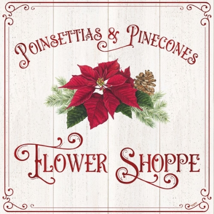 Picture of VINTAGE CHRISTMAS SIGNS III-FLOWER SHOPPE