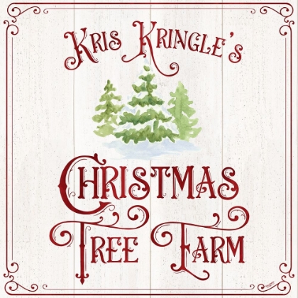 Picture of VINTAGE CHRISTMAS SIGNS VI-TREE FARM