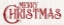 Picture of VINTAGE CHRISTMAS SIGNS PANEL I-MERRY CHRISTMAS