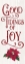 Picture of VINTAGE CHRISTMAS SIGNS PANEL IV-TIDINGS OF JOY