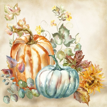 Picture of WATERCOLOR HARVEST PUMPKIN I