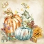 Picture of WATERCOLOR HARVEST PUMPKIN I