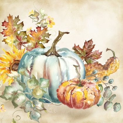 Picture of WATERCOLOR HARVEST PUMPKIN III