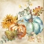 Picture of WATERCOLOR HARVEST PUMPKIN IV