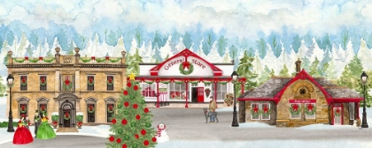 Picture of CHRISTMAS VILLAGE PANEL II