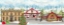 Picture of CHRISTMAS VILLAGE PANEL II
