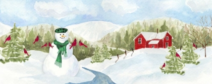 Picture of SNOWMAN CHRISTMAS PANEL II