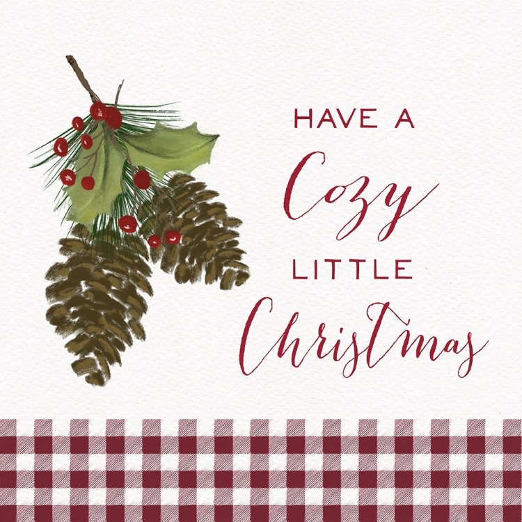 Picture of COZY CHRISTMAS GINGHAM I