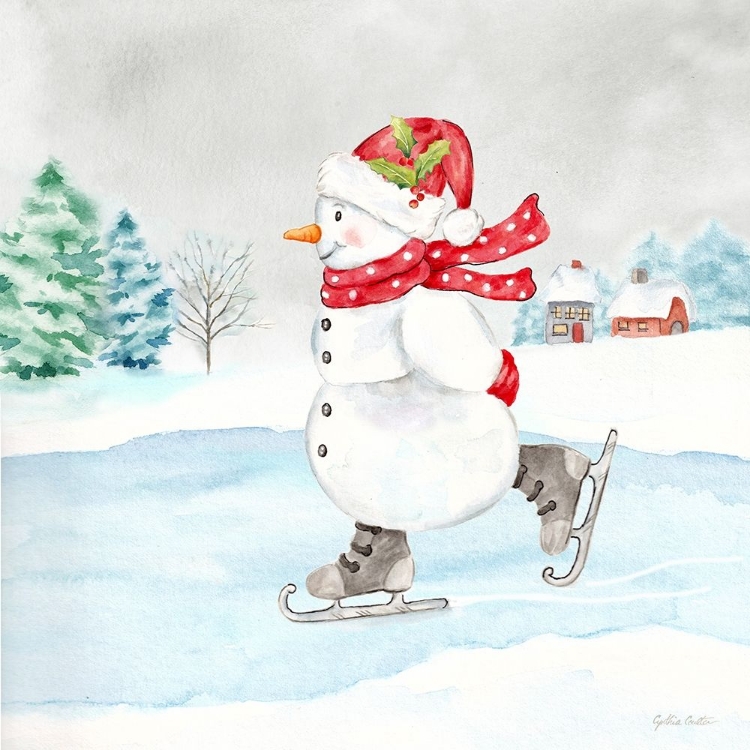 Picture of LET IT SNOW BLUE SNOWMAN V