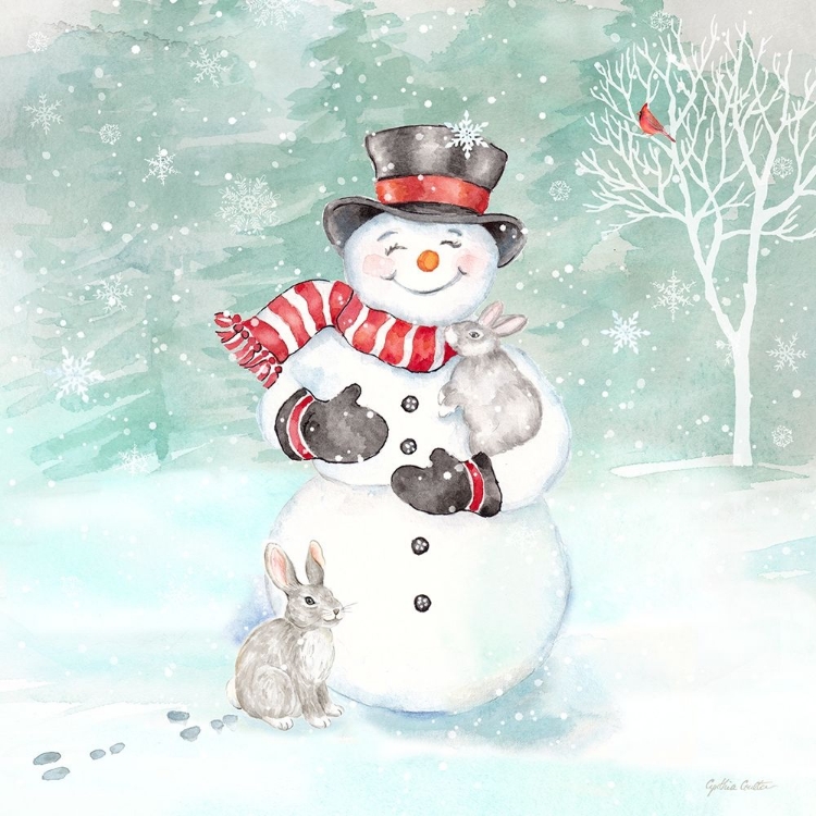 Picture of LET IT SNOW BLUE SNOWMAN VI