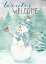 Picture of LET IT SNOW BLUE SNOWMAN PORTRAIT