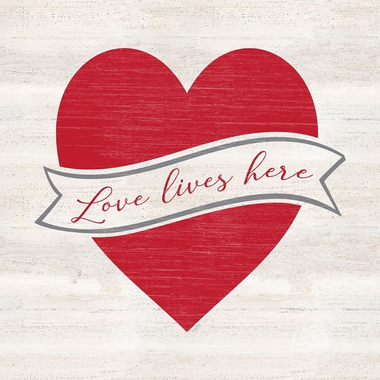 Picture of VALENTINES SQUARE II-LOVE LIVES HERE